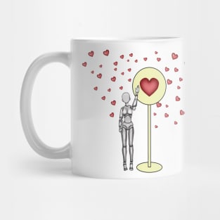 Cyborg girl dreams of love. Cyber Love Mug